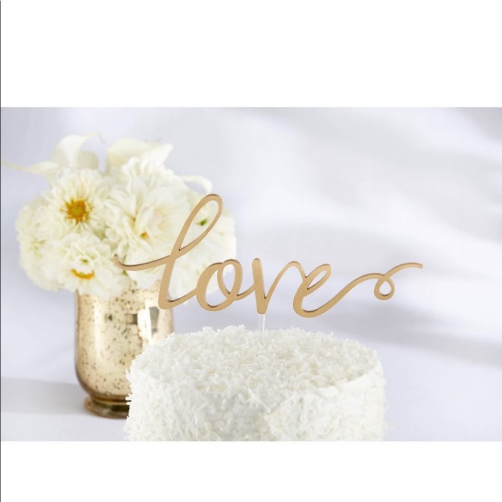 Cake topper sign